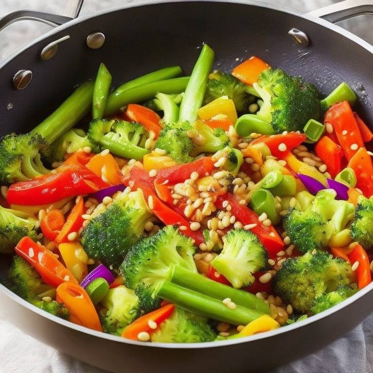 Légumes sautés à l'huile de coco